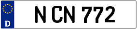 Trailer License Plate